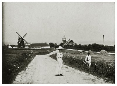 Hjemmet i Allinge set fra Himmelvejen  1909