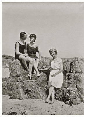 Stranden i Sandvig  1910