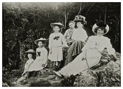 Sommergruppebillede ca. 1908
