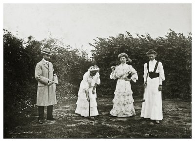Kroketspil i Allinge ca. 1910.