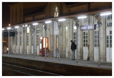Someone waiting for a Train