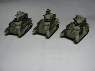 Mk VI b Lt Tanks in Caunter Camo