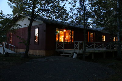 New Moon Lodge at sunset