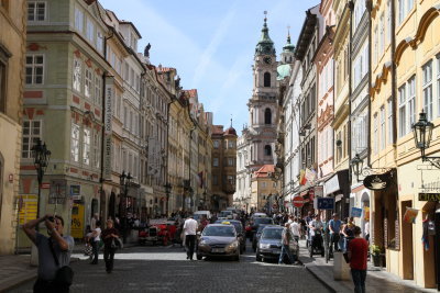 View towards St. Nicholas church
