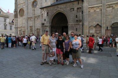 Our group in front of the Cathedral