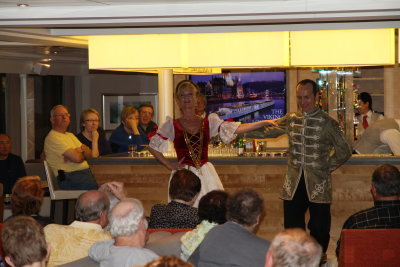 Hungarian entertainers on board