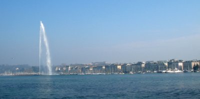 Fountain in Lac Lman