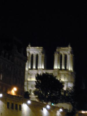 Notre Dame at night