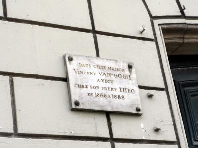 Vincent & Theo Van Gogh lived here!