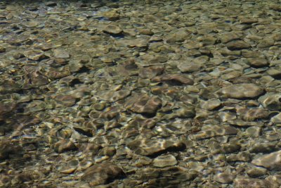 9.  The stream bed down from the cascades.