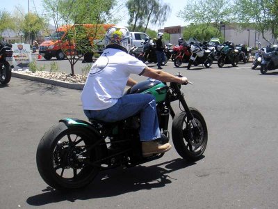 A Triumph bobber
