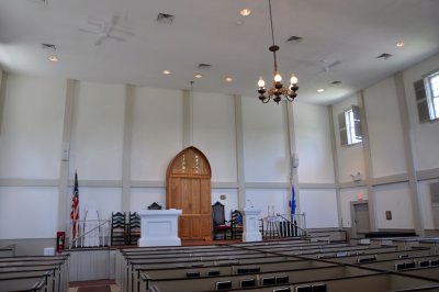 Inside the meeting house