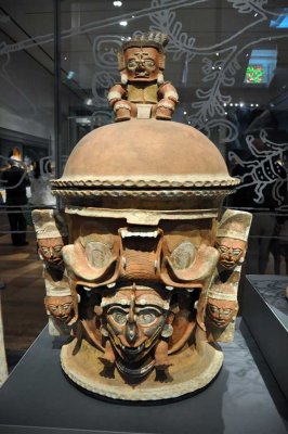 These urns are part of the Mesoamerican gallery