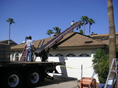 Tempe home re-roofing August 2011