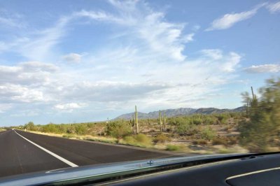 Miles of open desert