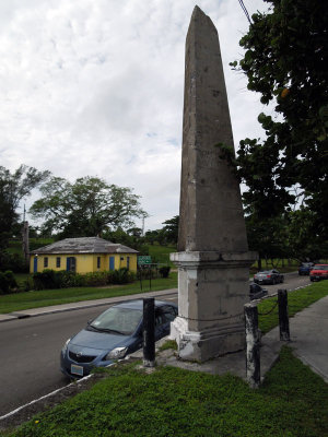 Roadside obelisk