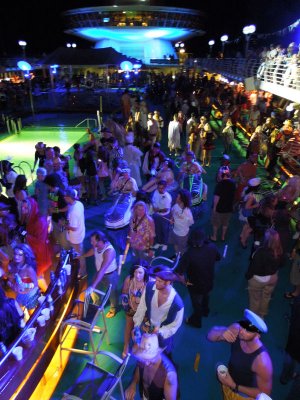 Party on the Sun Deck, with costumes