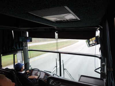 A relaxing bus ride to Orlando