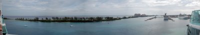 Nassau harbor panorama