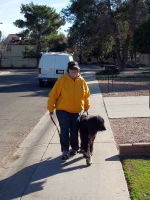 First walk in the new neighborhood