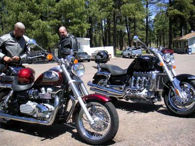 Triumph America and Rocket III