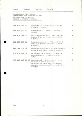 PORSCHE Carrera RSR M 491 1974 Spare Parts List - Page 7