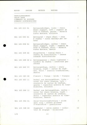 PORSCHE Carrera RSR M 491 1974 Spare Parts List - Page 13