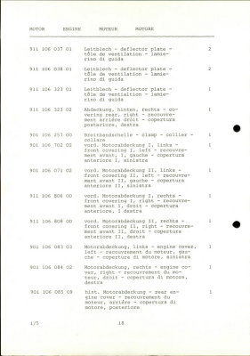 PORSCHE Carrera RSR M 491 1974 Spare Parts List - Page 18