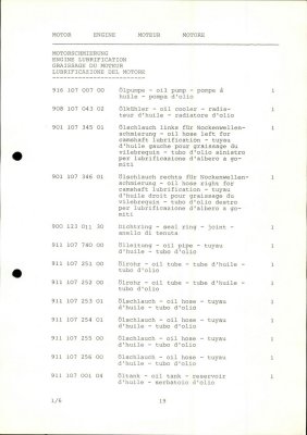 PORSCHE Carrera RSR M 491 1974 Spare Parts List - Page 19
