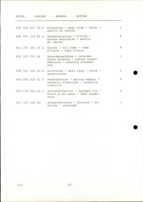 PORSCHE Carrera RSR M 491 1974 Spare Parts List - Page 22