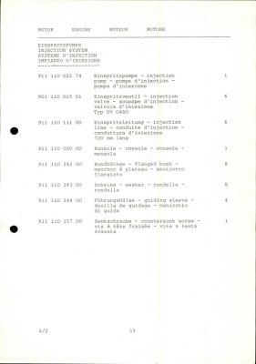 PORSCHE Carrera RSR M 491 1974 Spare Parts List - Page 33