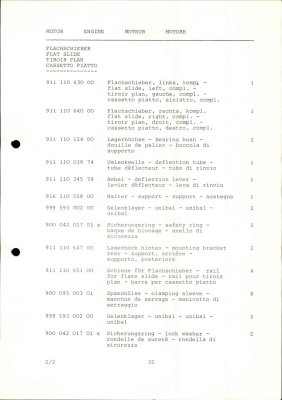 PORSCHE Carrera RSR M 491 1974 Spare Parts List - Page 35