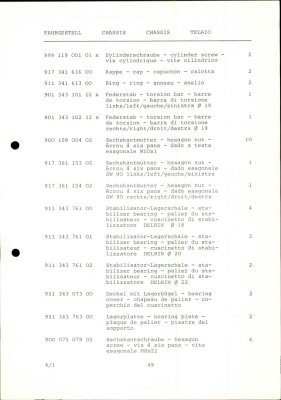 PORSCHE Carrera RSR M 491 1974 Spare Parts List - Page 49