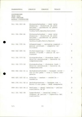 PORSCHE Carrera RSR M 491 1974 Spare Parts List - Page 55