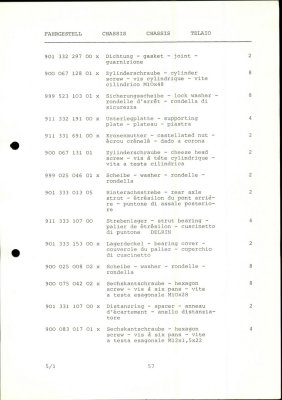 PORSCHE Carrera RSR M 491 1974 Spare Parts List - Page 57