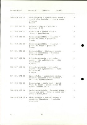 PORSCHE Carrera RSR M 491 1974 Spare Parts List - Page 66
