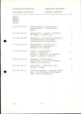 PORSCHE Carrera RSR M 491 1974 Spare Parts List - Page 87