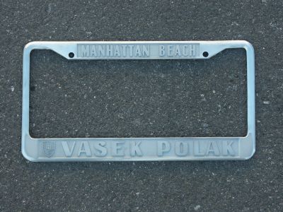 Vasek Polak License Plate Manhattan Beach (Restoration) - Photo 1