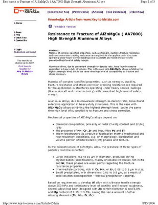 Resistance to Fracture of AlZnMgCu - Page 1