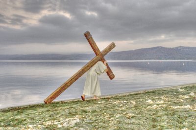 jesus at lake
