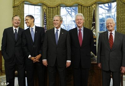 Five presidents together