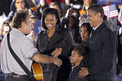 Bruce Springsteen and the Obama's