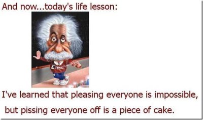 can't please everyone