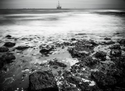 Drilling rig off the North East coast