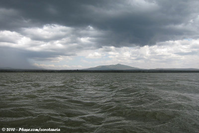 Thunderstorm above the lake (Mount Longonot in the background)