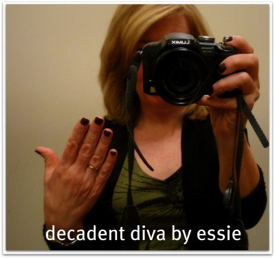 village nails- decadent diva by essie march,2011