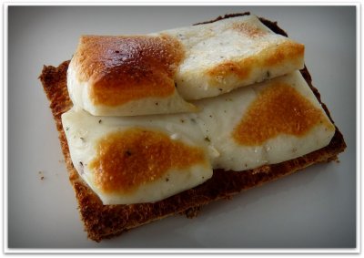 almond cheese on toast
