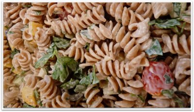 pasta salad.