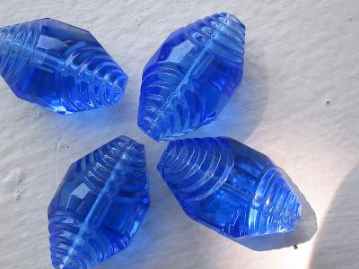 german blue glass beads