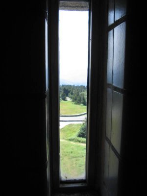 greylock mountain observation tower window view